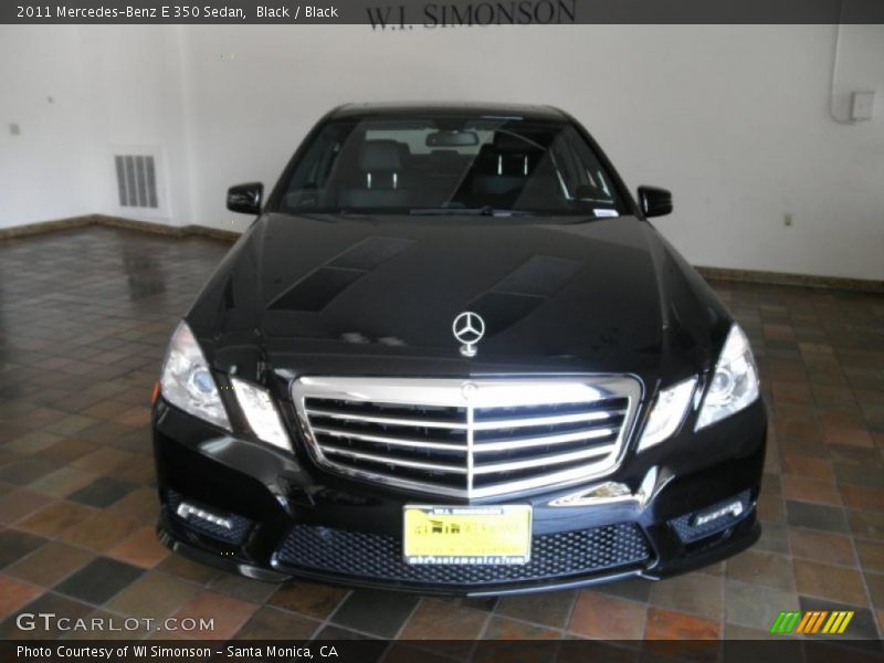Black / Black 2011 Mercedes-Benz E 350 Sedan