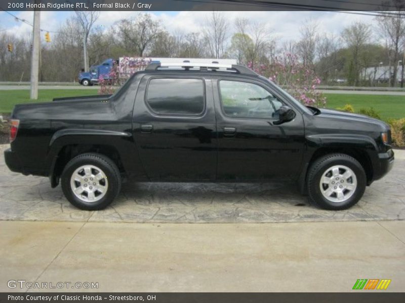 Formal Black / Gray 2008 Honda Ridgeline RTL