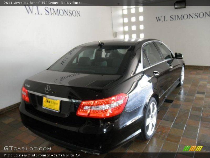 Black / Black 2011 Mercedes-Benz E 350 Sedan