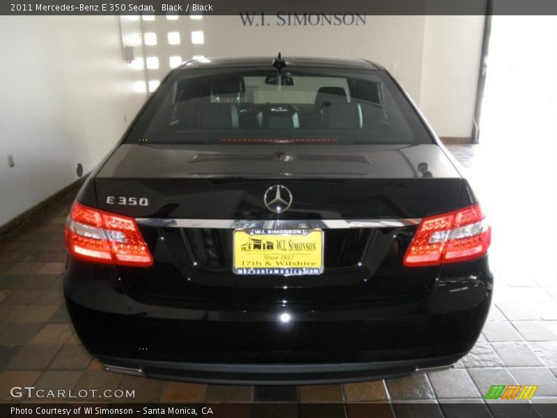 Black / Black 2011 Mercedes-Benz E 350 Sedan