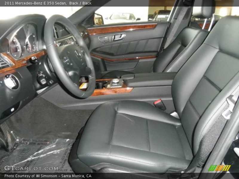 Black / Black 2011 Mercedes-Benz E 350 Sedan