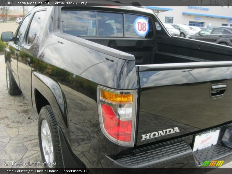 Formal Black / Gray 2008 Honda Ridgeline RTL