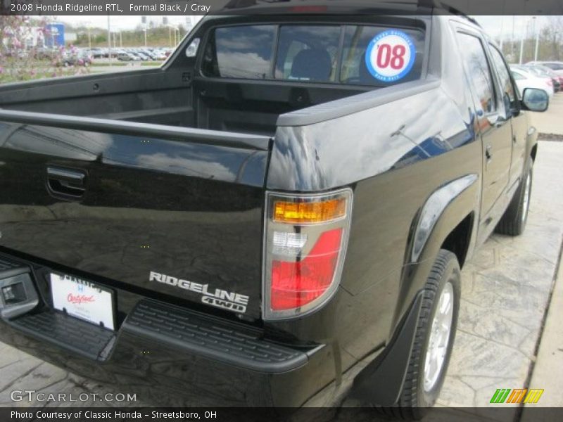 Formal Black / Gray 2008 Honda Ridgeline RTL