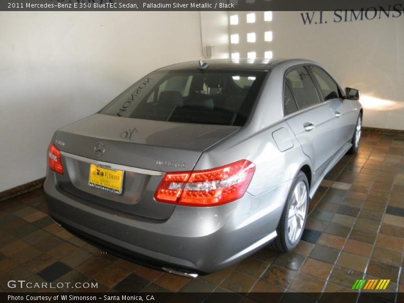 Palladium Silver Metallic / Black 2011 Mercedes-Benz E 350 BlueTEC Sedan