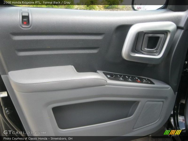 Formal Black / Gray 2008 Honda Ridgeline RTL