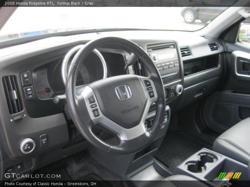 Formal Black / Gray 2008 Honda Ridgeline RTL