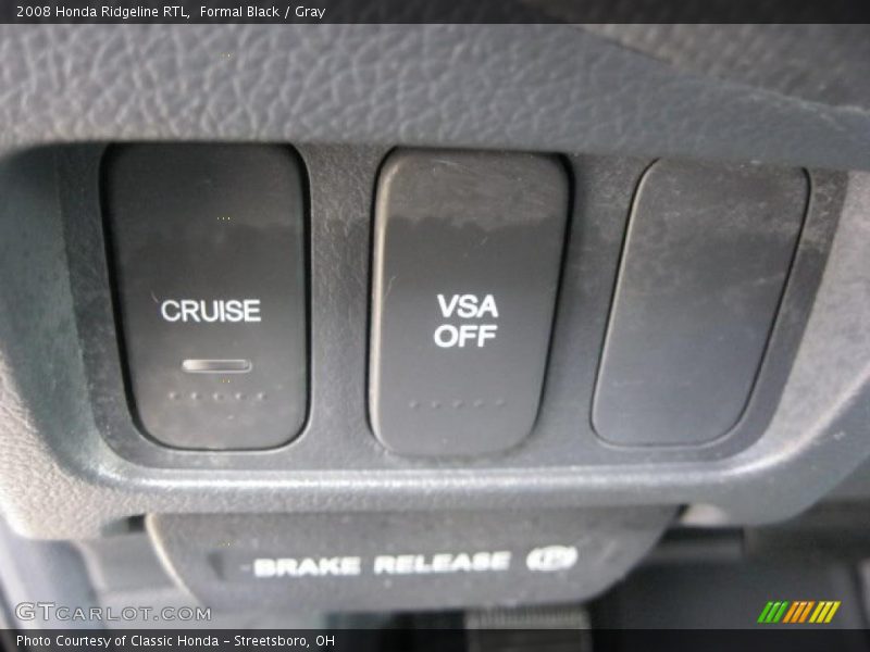 Formal Black / Gray 2008 Honda Ridgeline RTL