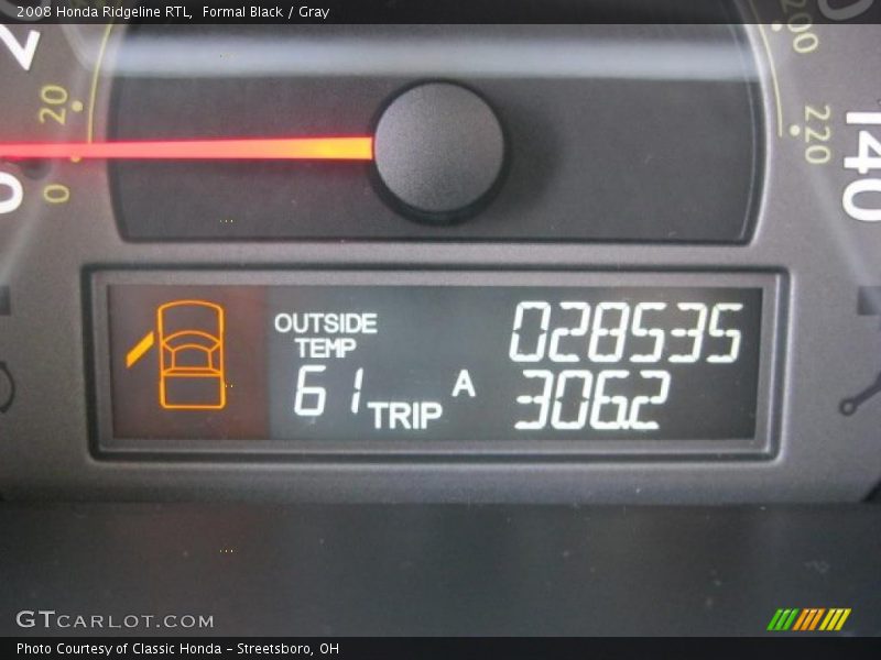 Formal Black / Gray 2008 Honda Ridgeline RTL