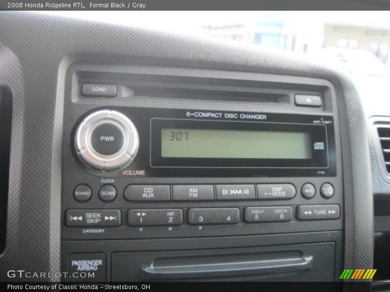 Formal Black / Gray 2008 Honda Ridgeline RTL
