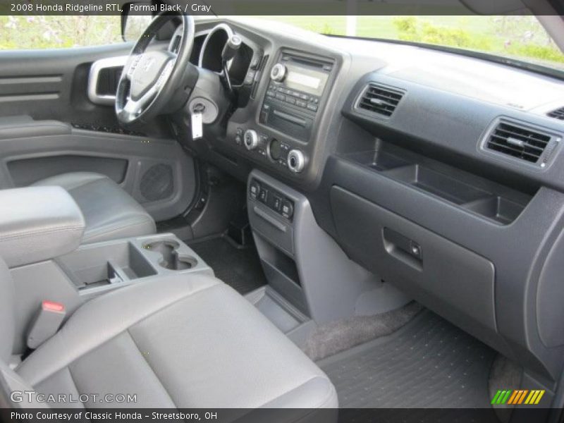 Formal Black / Gray 2008 Honda Ridgeline RTL