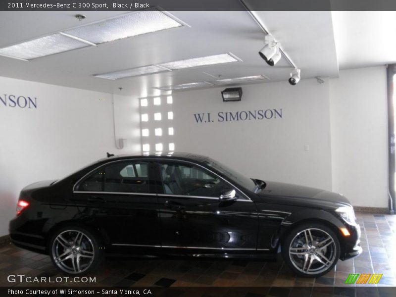 Black / Black 2011 Mercedes-Benz C 300 Sport