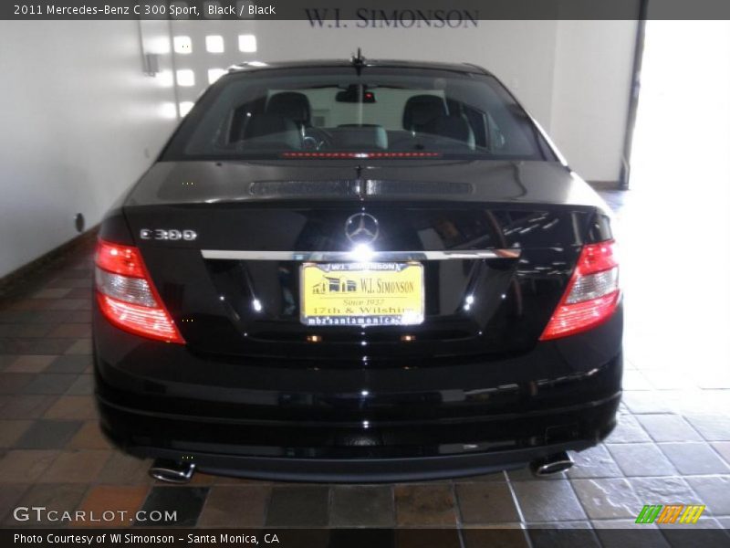Black / Black 2011 Mercedes-Benz C 300 Sport