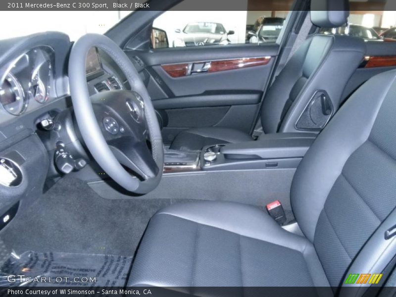 Black / Black 2011 Mercedes-Benz C 300 Sport