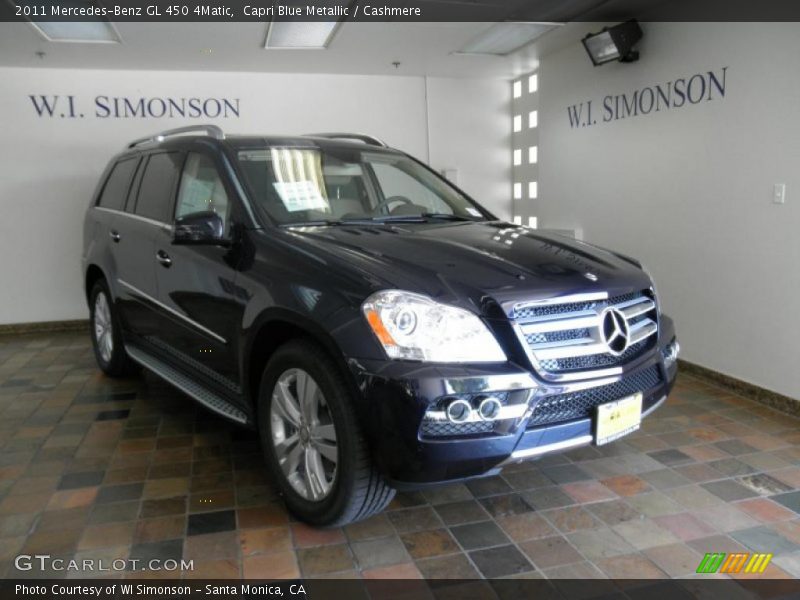 Capri Blue Metallic / Cashmere 2011 Mercedes-Benz GL 450 4Matic