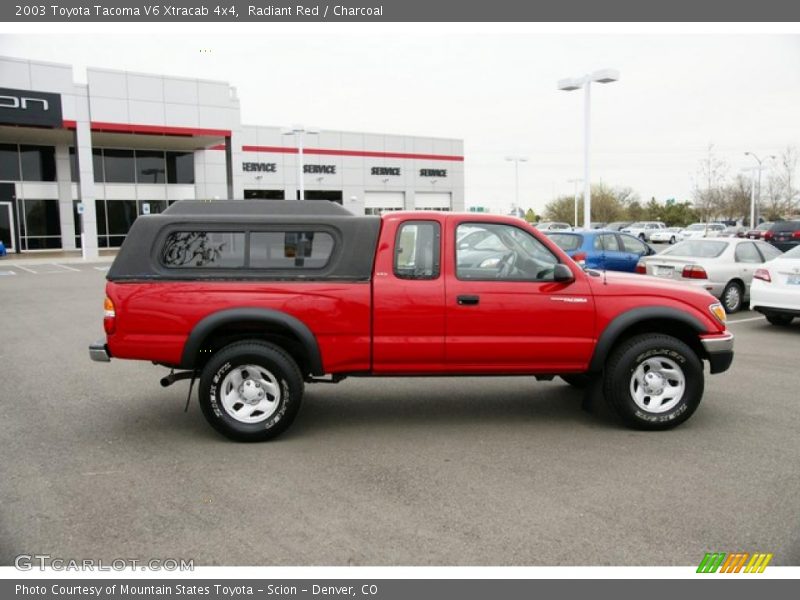 Radiant Red / Charcoal 2003 Toyota Tacoma V6 Xtracab 4x4