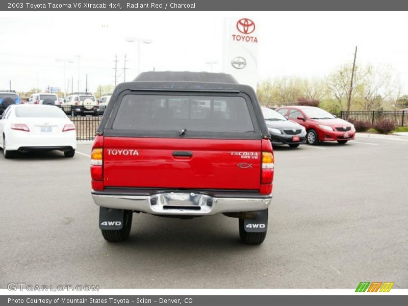 Radiant Red / Charcoal 2003 Toyota Tacoma V6 Xtracab 4x4