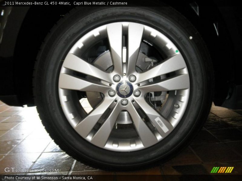 Capri Blue Metallic / Cashmere 2011 Mercedes-Benz GL 450 4Matic