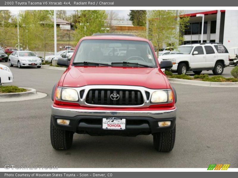 Radiant Red / Charcoal 2003 Toyota Tacoma V6 Xtracab 4x4