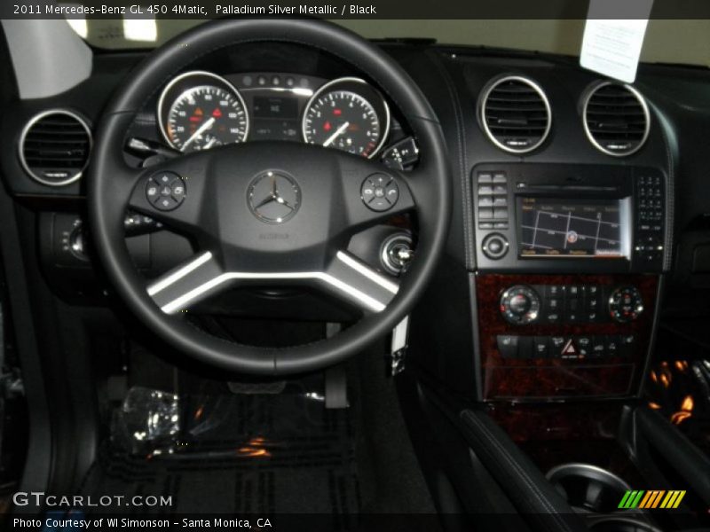 Palladium Silver Metallic / Black 2011 Mercedes-Benz GL 450 4Matic