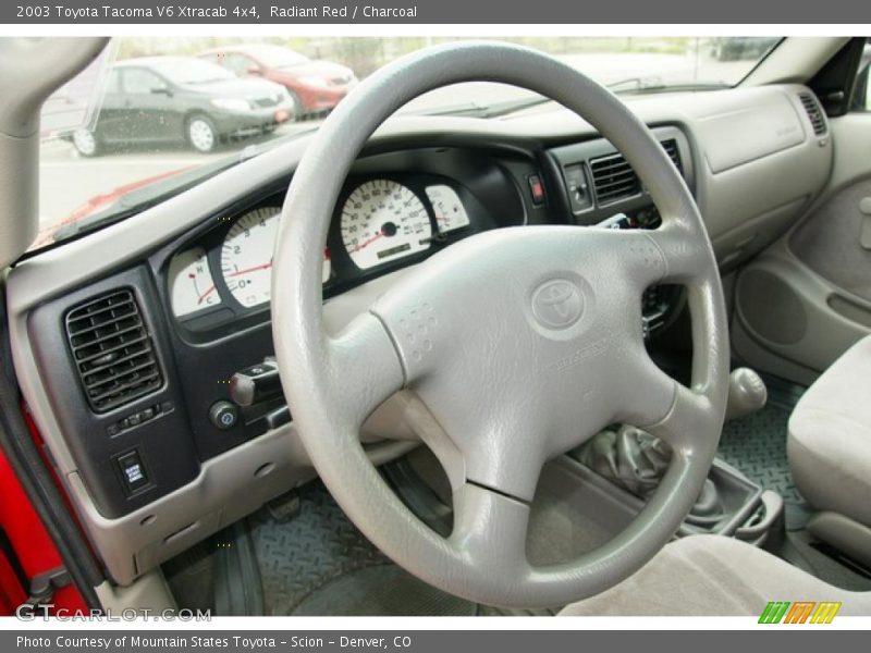 Radiant Red / Charcoal 2003 Toyota Tacoma V6 Xtracab 4x4