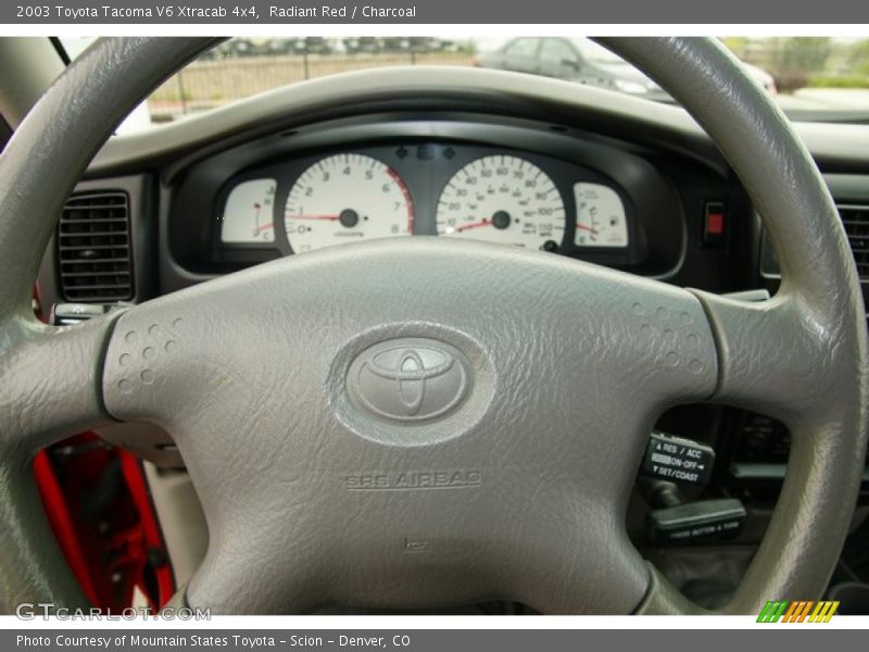 Radiant Red / Charcoal 2003 Toyota Tacoma V6 Xtracab 4x4