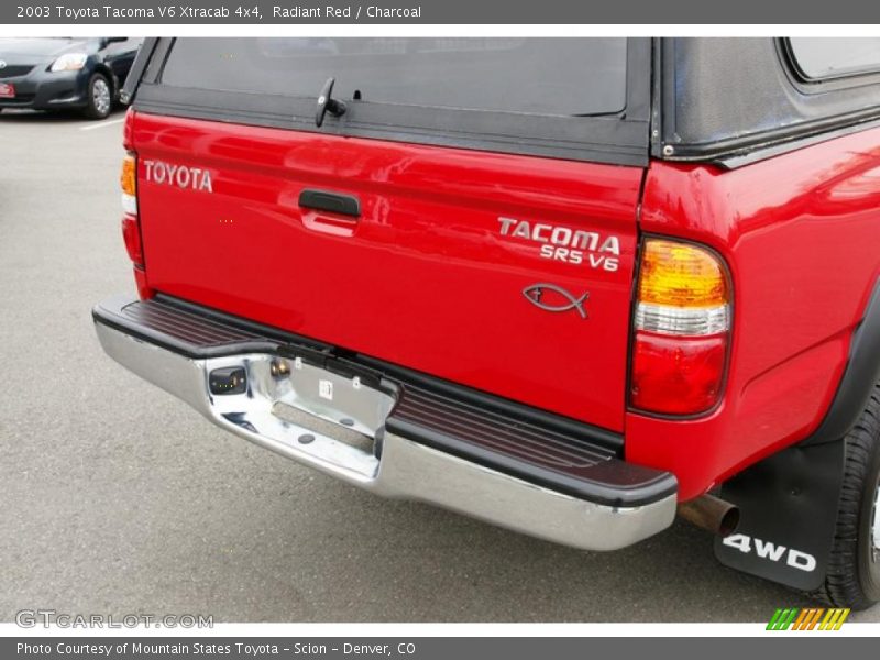 Radiant Red / Charcoal 2003 Toyota Tacoma V6 Xtracab 4x4