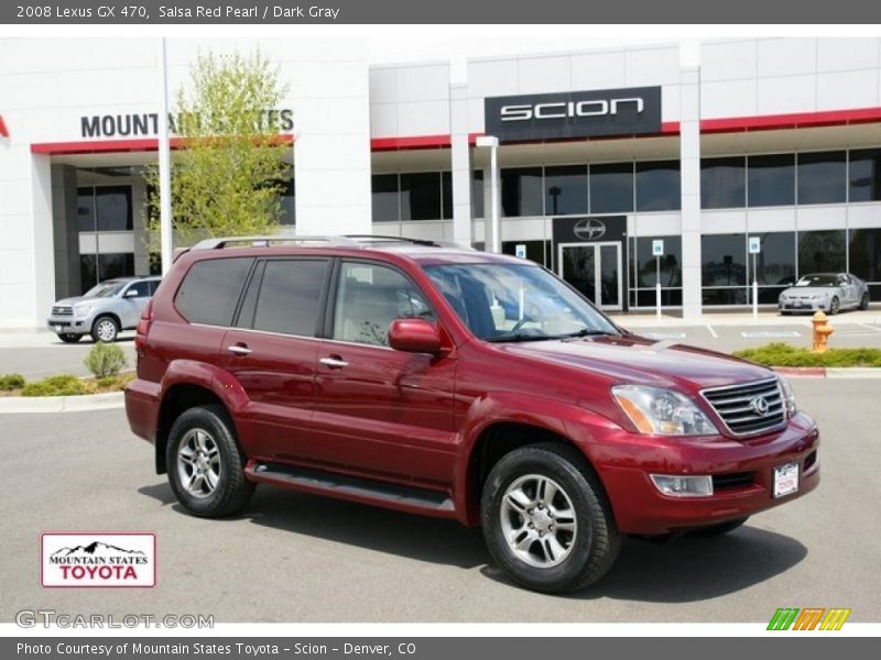 Salsa Red Pearl / Dark Gray 2008 Lexus GX 470