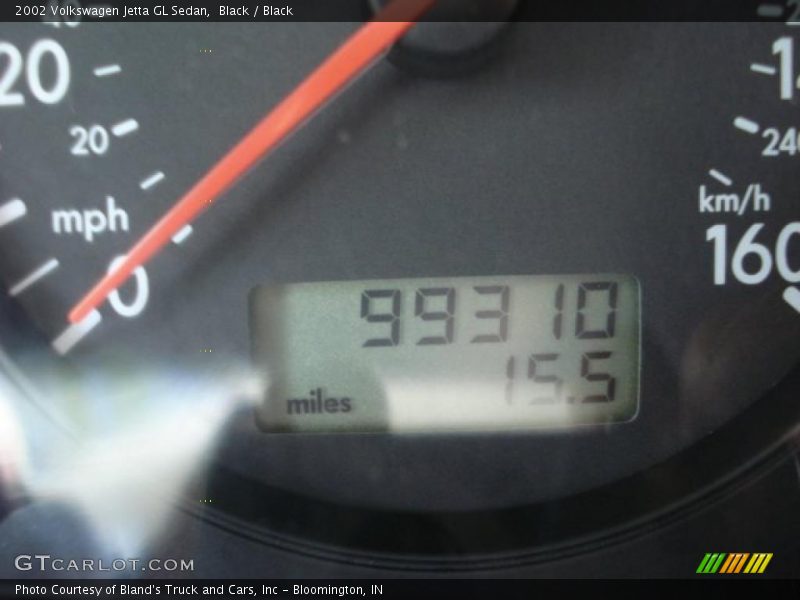 Black / Black 2002 Volkswagen Jetta GL Sedan