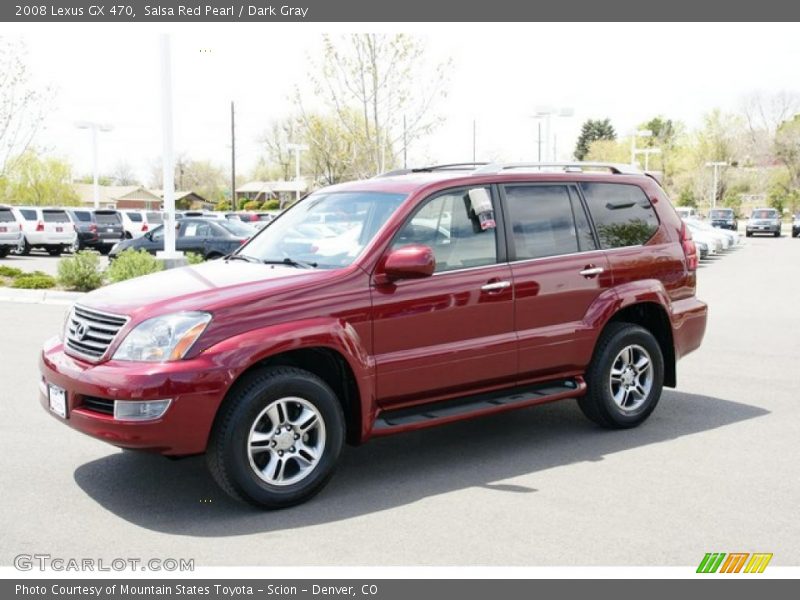 Salsa Red Pearl / Dark Gray 2008 Lexus GX 470