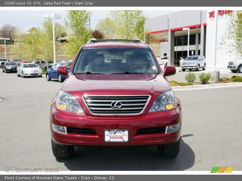Salsa Red Pearl / Dark Gray 2008 Lexus GX 470