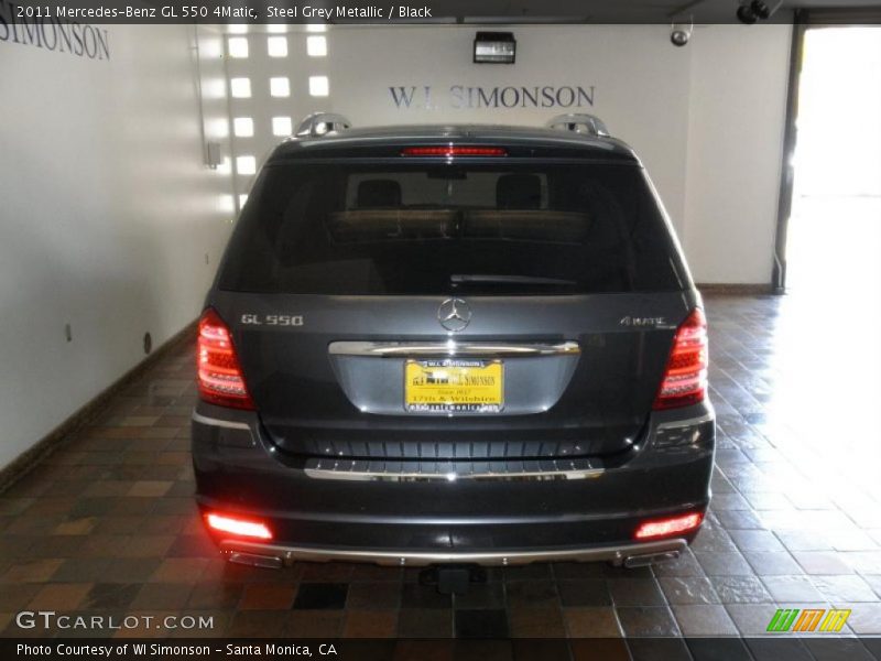 Steel Grey Metallic / Black 2011 Mercedes-Benz GL 550 4Matic