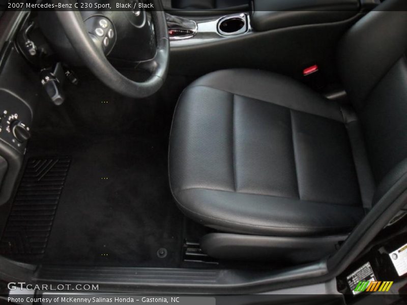Black / Black 2007 Mercedes-Benz C 230 Sport