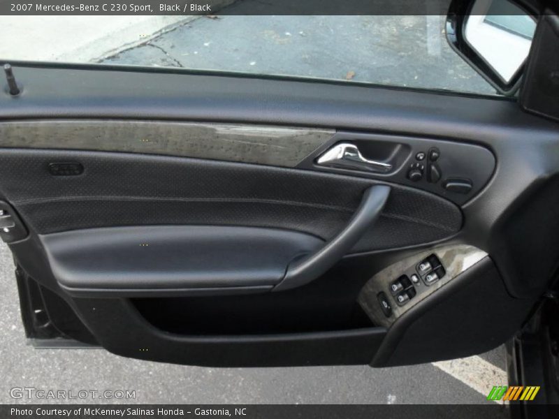 Black / Black 2007 Mercedes-Benz C 230 Sport
