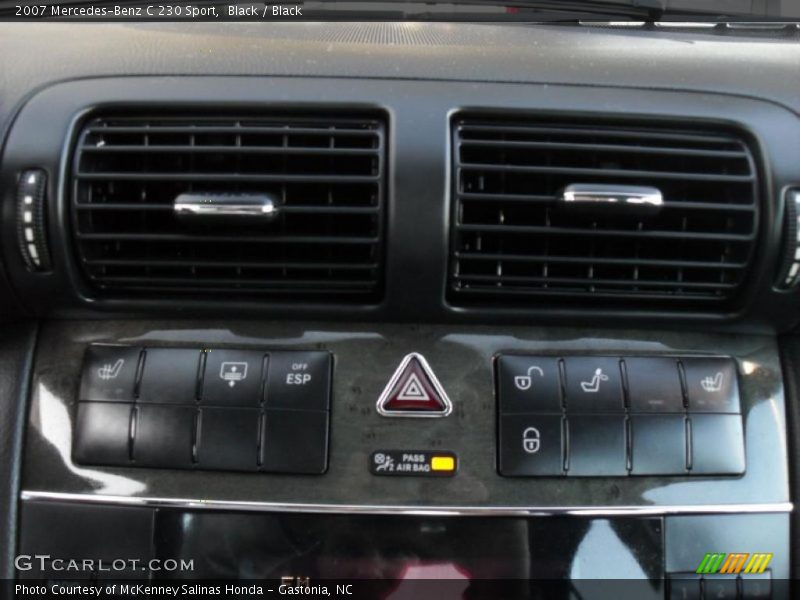 Black / Black 2007 Mercedes-Benz C 230 Sport