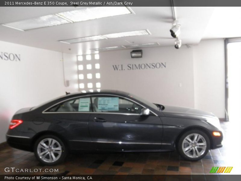 Steel Grey Metallic / Ash/Dark Grey 2011 Mercedes-Benz E 350 Coupe