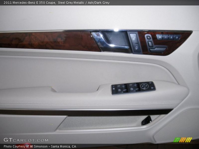 Steel Grey Metallic / Ash/Dark Grey 2011 Mercedes-Benz E 350 Coupe