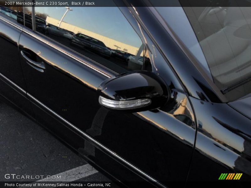 Black / Black 2007 Mercedes-Benz C 230 Sport