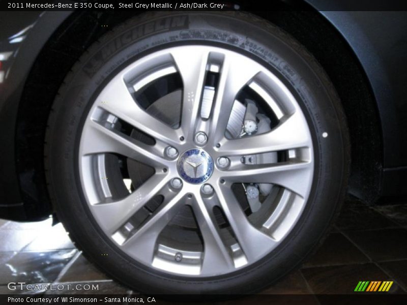 Steel Grey Metallic / Ash/Dark Grey 2011 Mercedes-Benz E 350 Coupe
