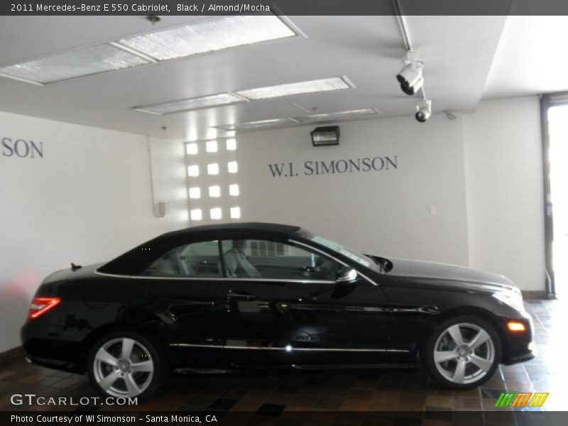 Black / Almond/Mocha 2011 Mercedes-Benz E 550 Cabriolet