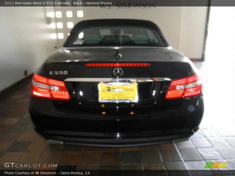 Black / Almond/Mocha 2011 Mercedes-Benz E 550 Cabriolet