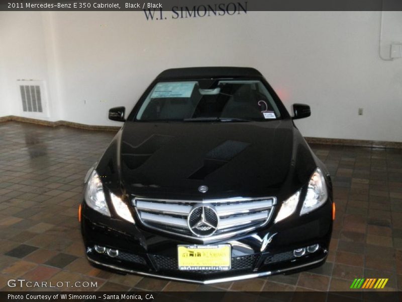 Black / Black 2011 Mercedes-Benz E 350 Cabriolet