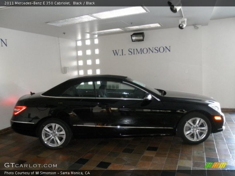 Black / Black 2011 Mercedes-Benz E 350 Cabriolet