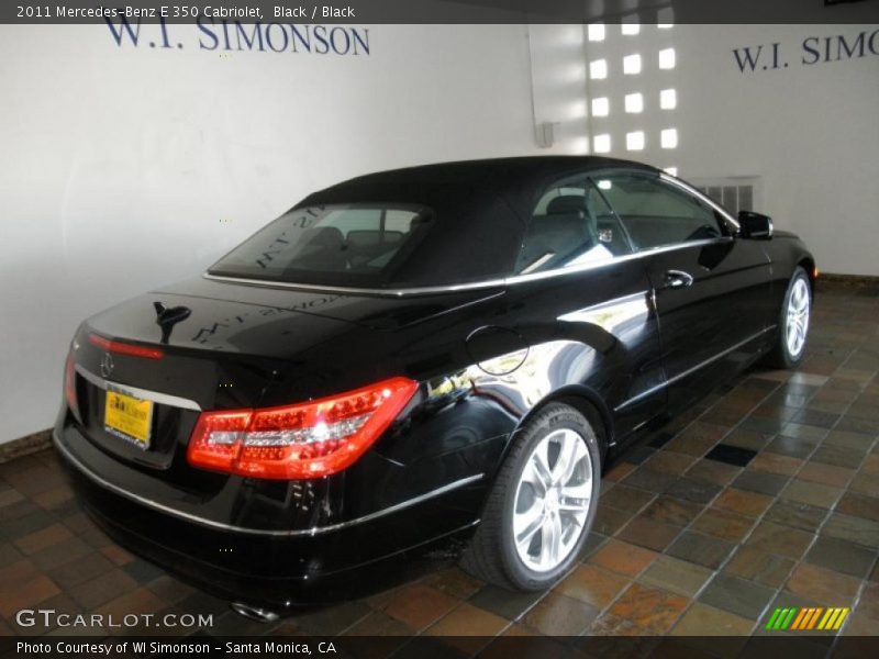 Black / Black 2011 Mercedes-Benz E 350 Cabriolet