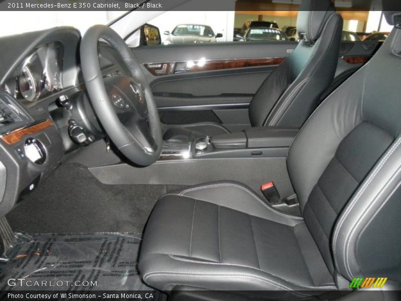Black / Black 2011 Mercedes-Benz E 350 Cabriolet
