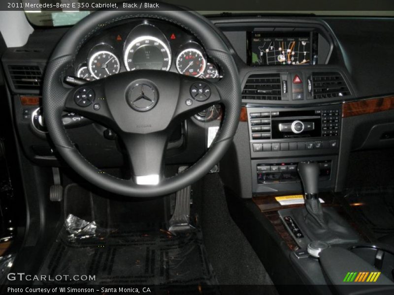 Black / Black 2011 Mercedes-Benz E 350 Cabriolet