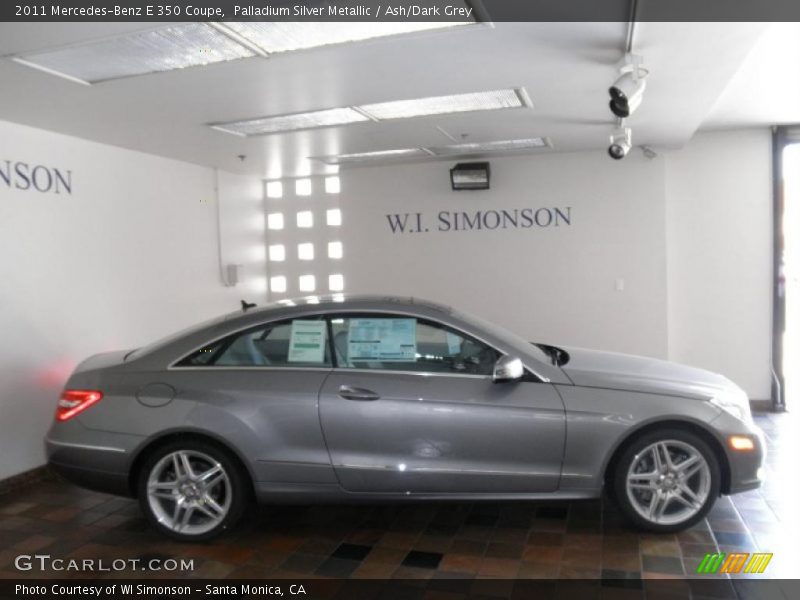 Palladium Silver Metallic / Ash/Dark Grey 2011 Mercedes-Benz E 350 Coupe
