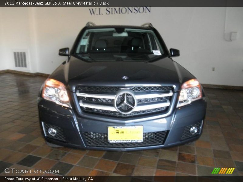 Steel Grey Metallic / Black 2011 Mercedes-Benz GLK 350