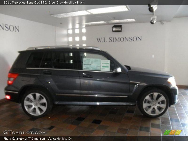 Steel Grey Metallic / Black 2011 Mercedes-Benz GLK 350