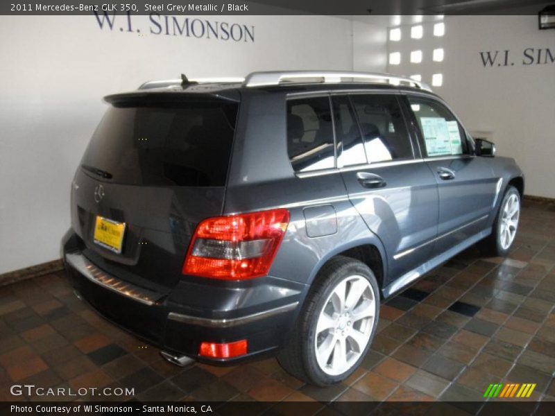 Steel Grey Metallic / Black 2011 Mercedes-Benz GLK 350