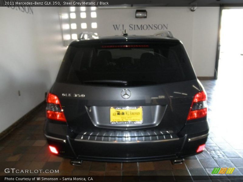 Steel Grey Metallic / Black 2011 Mercedes-Benz GLK 350
